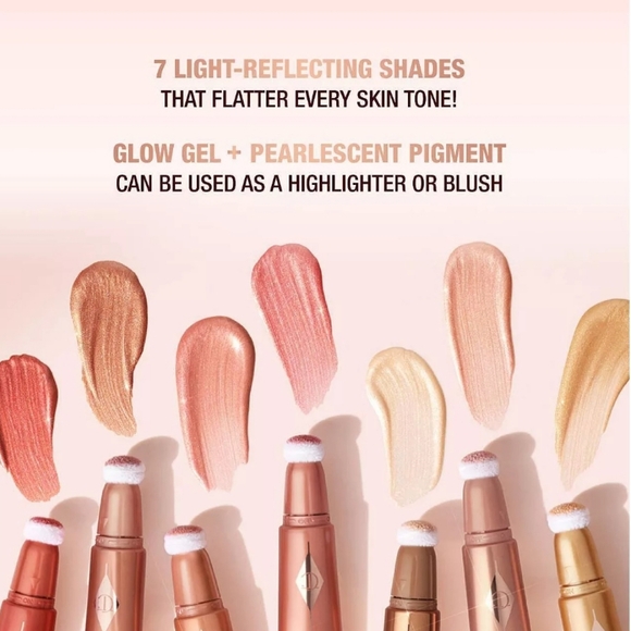 Charlotte Tilbury Glowgasm Beauty Light Wand High Blush: Peachgasm, 12ml, NIB, - Picture 9 of 12